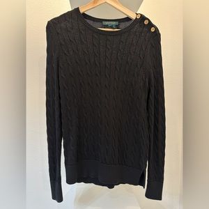 LAUREN RALPH LAUREN SWEATER BLACK